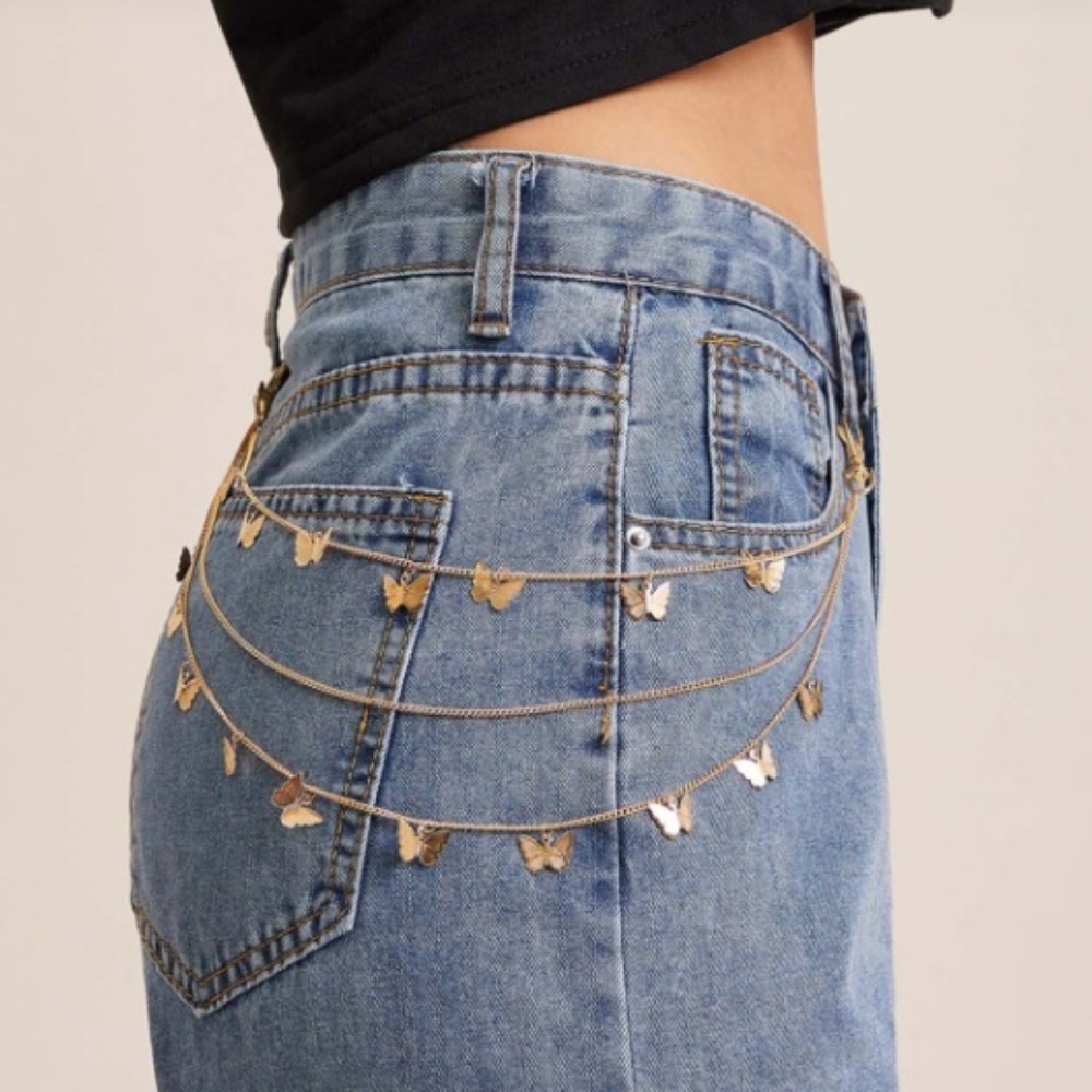 Butterfly Charm Belt Chain